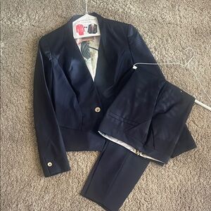 Ted Baker Navy Two-Piece Cropped Blazer and Pants
